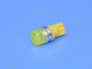��������� ������������ 12V T10 YELLOW 1SMD 1.5W Floral Lens UU