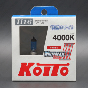  12V H16 19W (19W) 4000K WHITEBEAM III (-) P0749W Koito