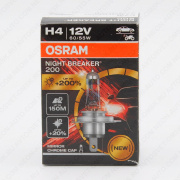  12V H4 60/55W+200% NIGHT BREAKER 200 64193NB200 Osram