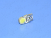   12V T10 WHITE 2COB-1CL Crystal 