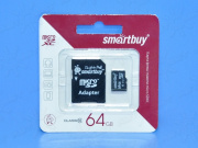   MicroSDXC 64GB 10class SmartBuy