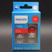   12V W21W Red Ultinon Pro6000 (-) 11065RU60X2 Philips