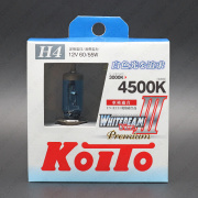  12V H4 60/55W (135/125W) 4500K WHITEBEAM III Premium (-) P0744W Koito