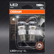   12V P21W LEDriving SL WHITE 7506DWP (-, ) Osram