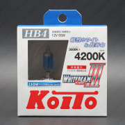  12V HB4 55W (110W) 4200K WHITEBEAM III (-) P0757W Koito