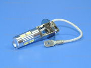 ��������� ������������ 12V H3 WHITE 8SMD 5630 + 1CREE ���