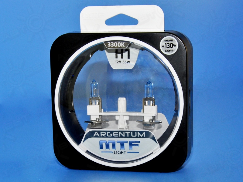 ��������� 12V H1 55W 3300K ARGENTUM+130% (�-�) H3A1201 MTF