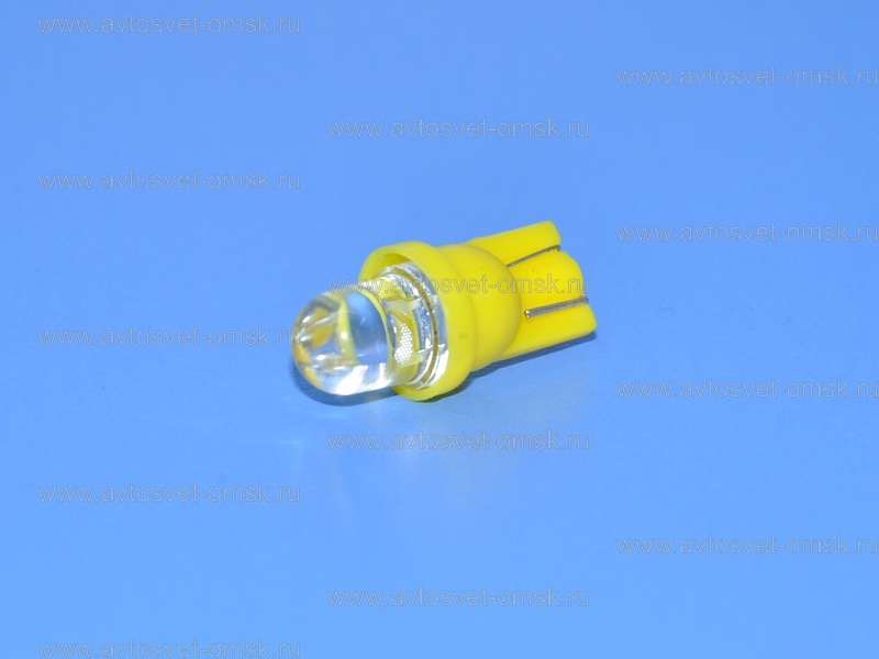 ��������� ������������ 12V T10 YELLOW 1LED-L UU