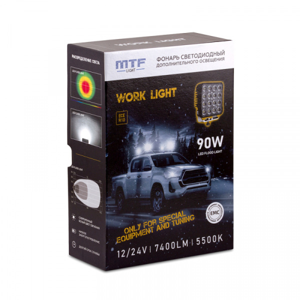 ���� ������������ ������� 12-24V 90W 16SMD 7400Lm PL95K6S MTF