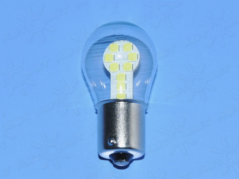 ��������� ������������ 12V P21W WHITE 18SMD 3030 ���