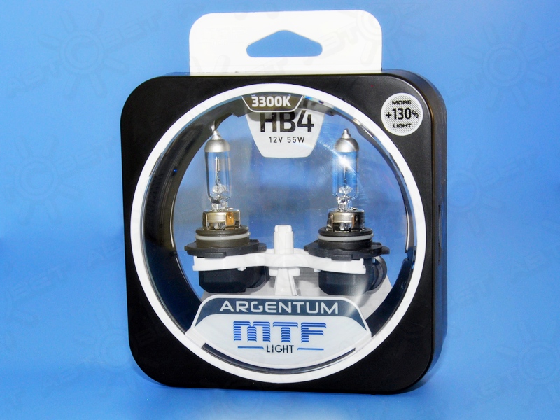 ��������� 12V HB4 55W 3300K ARGENTUM+130% (�-�) H3A12B4 MTF