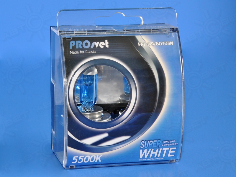 ��������� 12V H4 60/55W Super White ProSvet