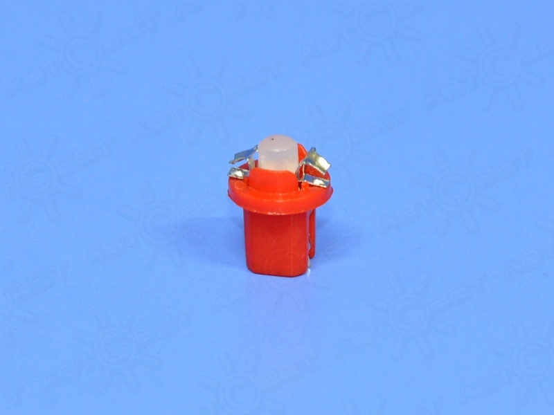 ��������� ������������ 12V �� B8.5D RED 1COB UU