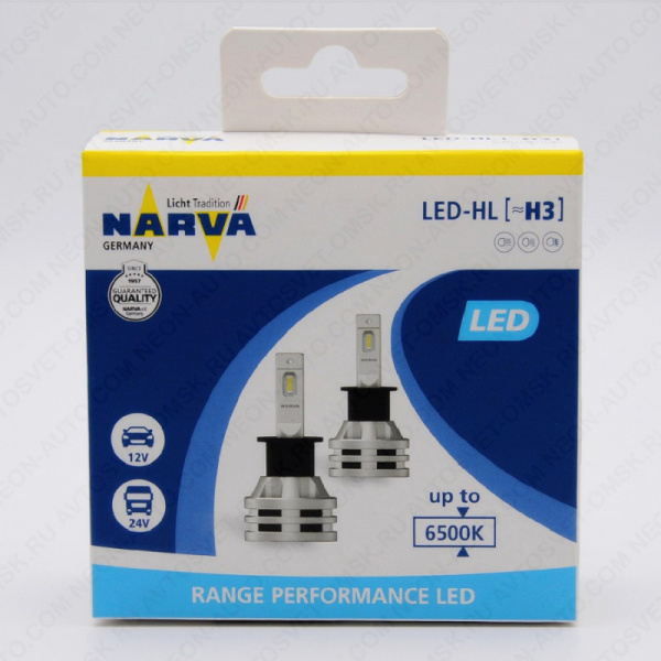 ��������� ������������ 12-24V H3 19W Range Perfomance LED 6500K (�-�) Narva