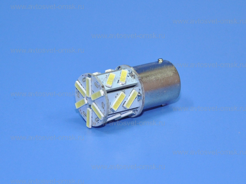 ��������� ������������ 12V P21W WHITE 18SMD 7014 UU