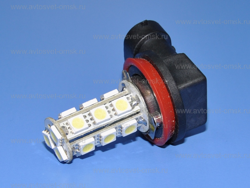 ��������� ������������ 12V H11 WHITE 18SMD 5050 ���