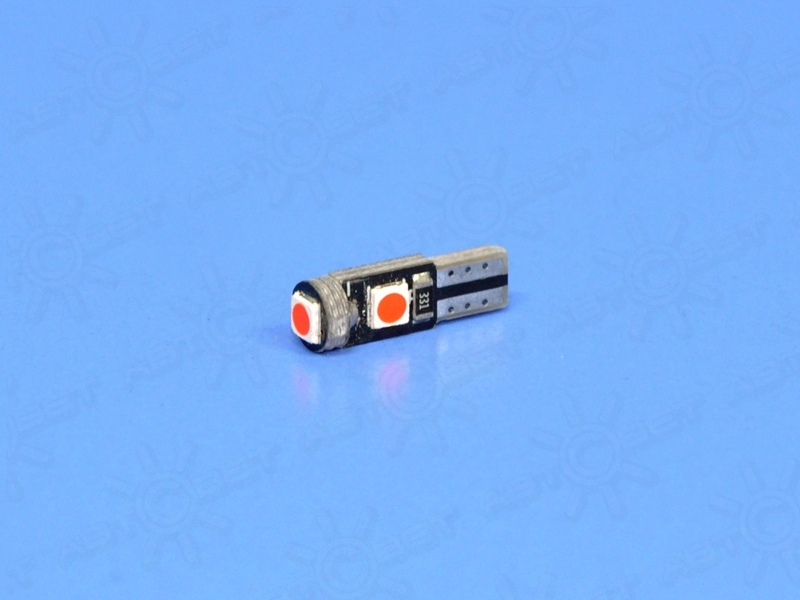 ��������� ������������ 24V T5 RED 3SMD 3030 UU