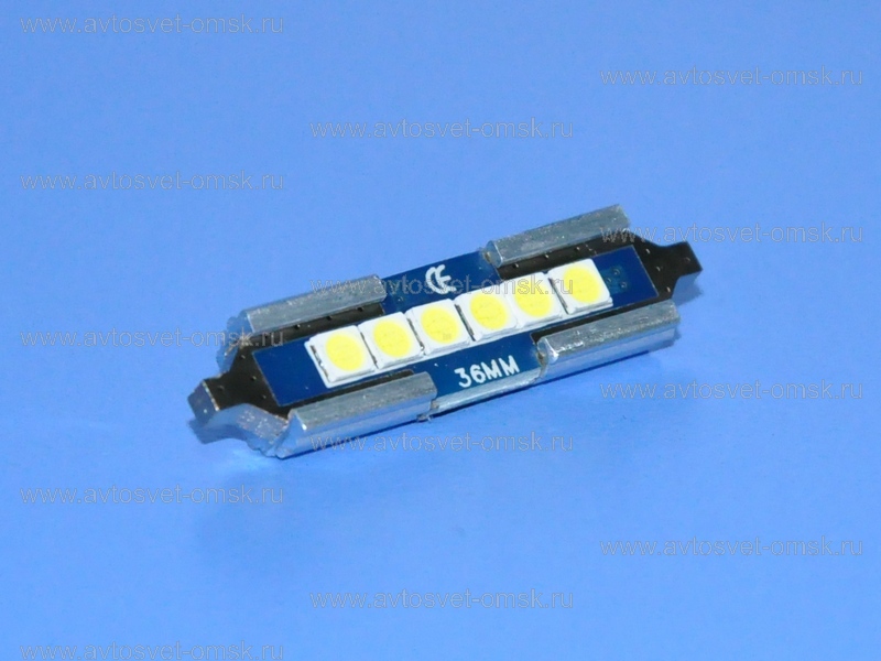 ��������� ������������ 12V �36 WHITE 6SMD 3030 CanBus D-LUMINA