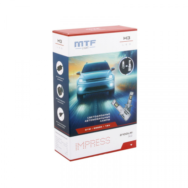 ��������� ������������ 12V H3 IMPRESS 6000K HT03K6 MTF