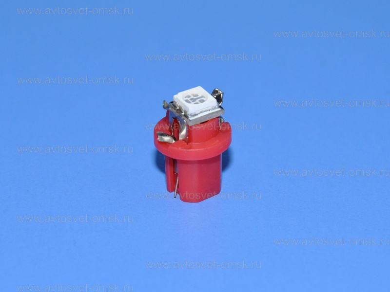 ��������� ������������ 12V �� B8.5 RED 1SMD 5050 ���