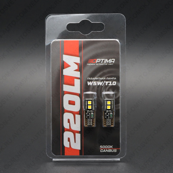 ��������� ������������ 12V T10 WHITE 4SMD 3030 CanBus Optima