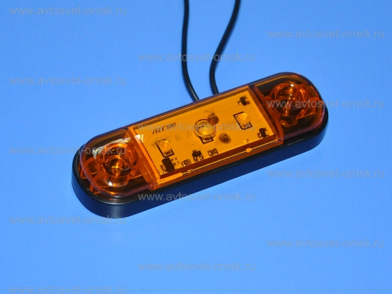 ������ ���������� 12/24V ������ 3LED slim 014.3731-07 ����