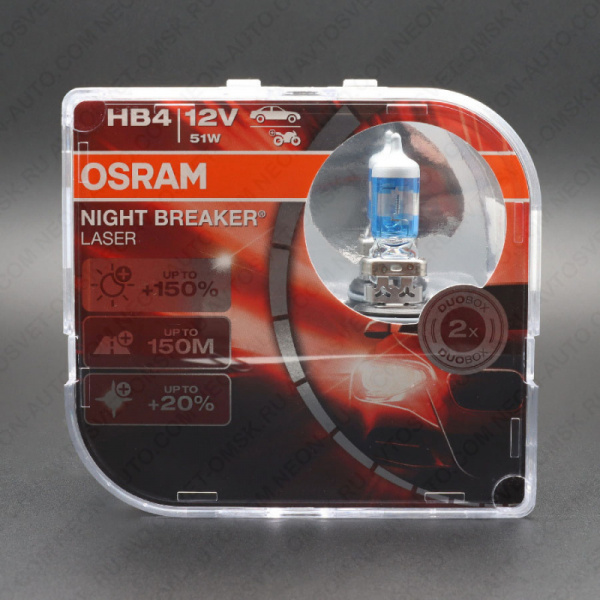 ��������� 12V HB4 51W+150% NIGHT BREAKER LASER (�-�) 9006NL2 EUR Osram