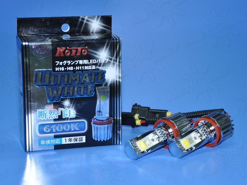 ��������� ������������ 12V H11/H8/H16 7W 6100K P216KW Koito