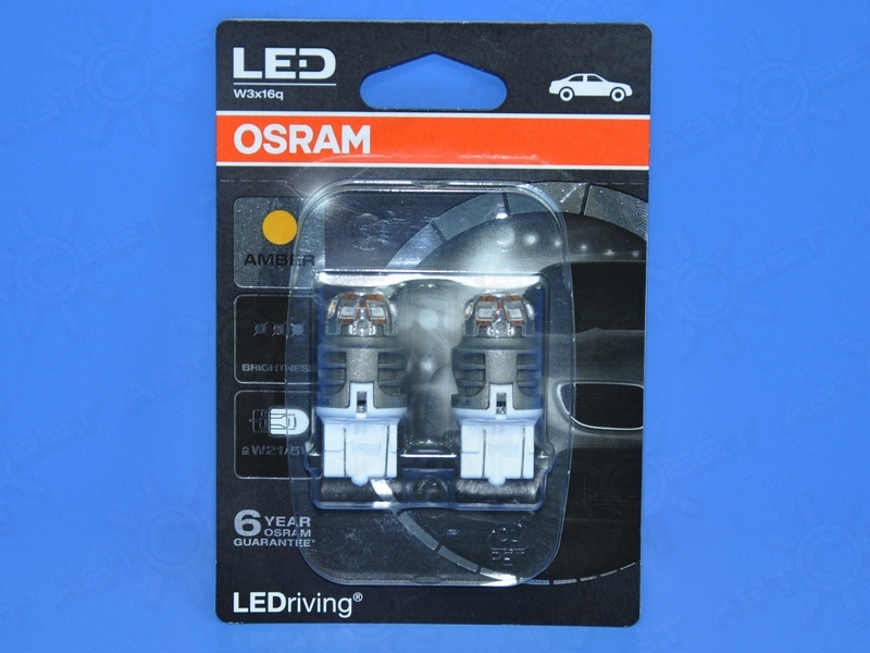 ��������� ������������ 12V W21/5W LED PREMIUM AMBER 7915YE (�-�, ��) Osram