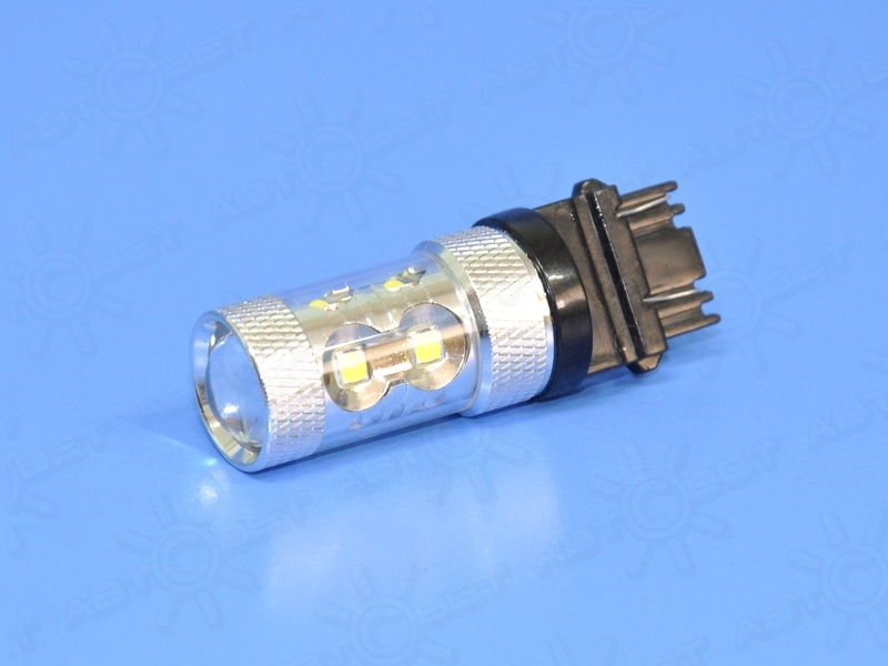 ��������� ������������ 12V P27/7W WHITE 10SMD 3030 UU