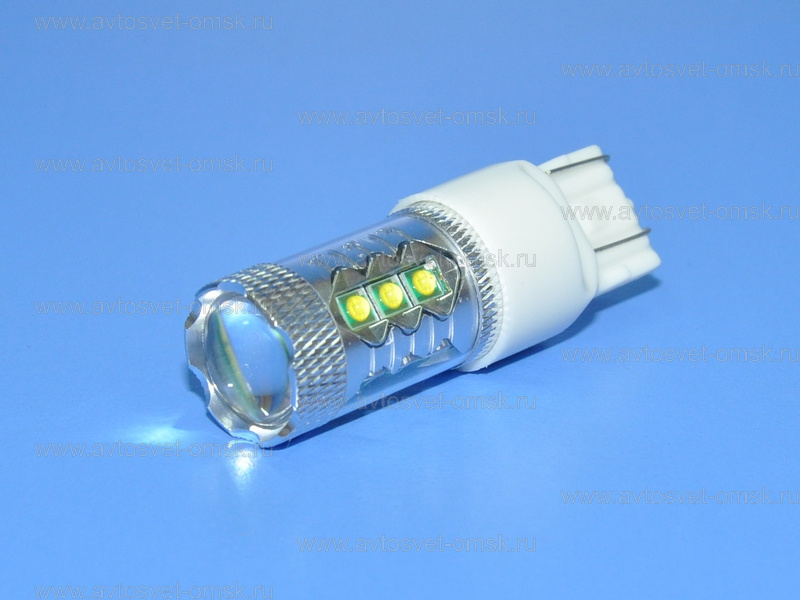 ��������� ������������ 12V W21/5W WHITE 16CREE D-LUMINA