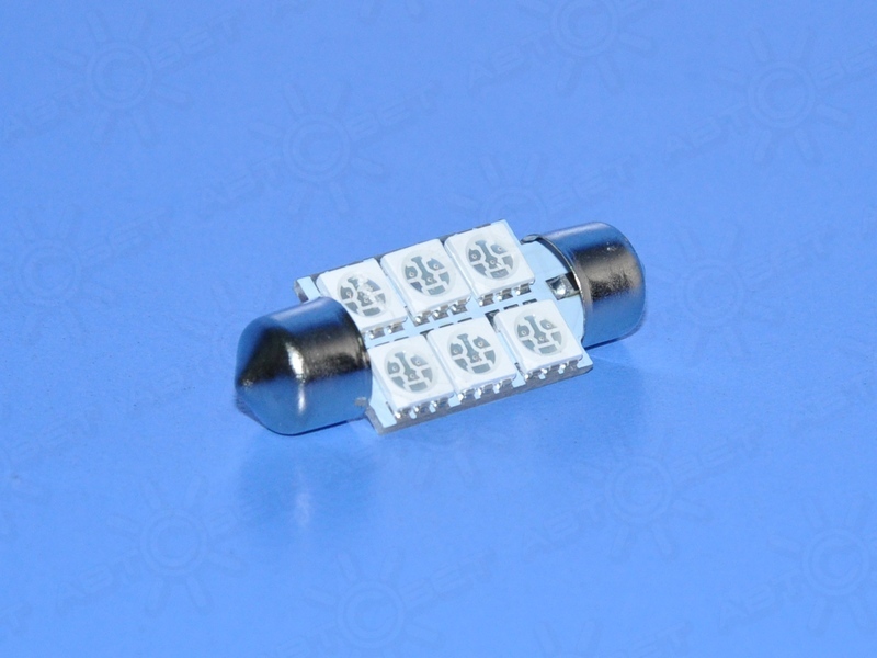 ��������� ������������ 12V �36 GREEN 6SMD 5050 UU