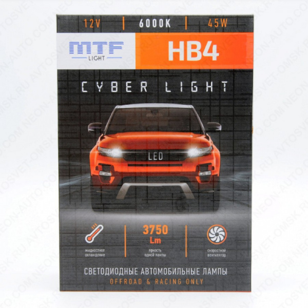 ��������� ������������ 12V HB4 CYBER LIGHT 6000K DPB4K6 MTF
