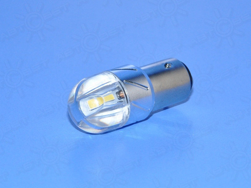 ��������� ������������ 12V P21/5W WHITE 6SMD 3030 UU