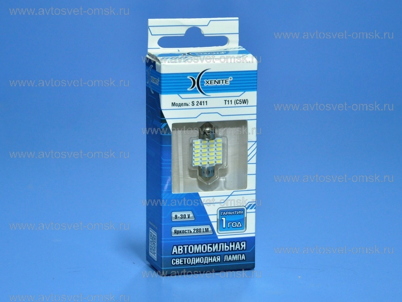 ��������� ������������ 12V �31 WHITE 24SMD 3014 S2411 Xenite