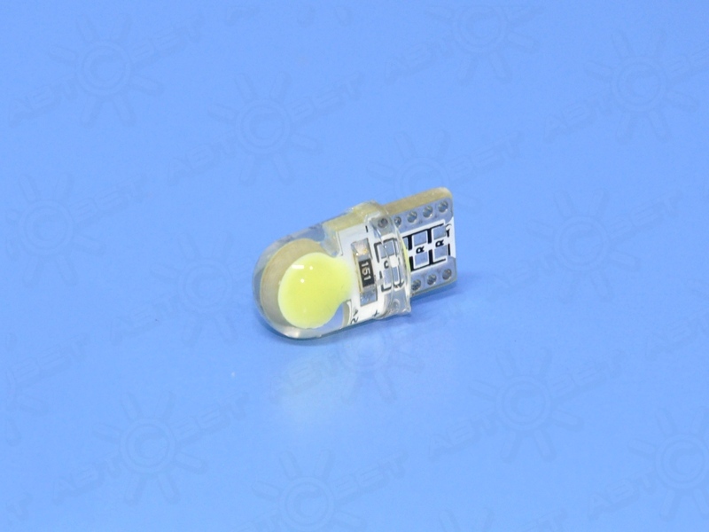 ��������� ������������ 12V T10 WHITE 2COB-1CL Crystal ���