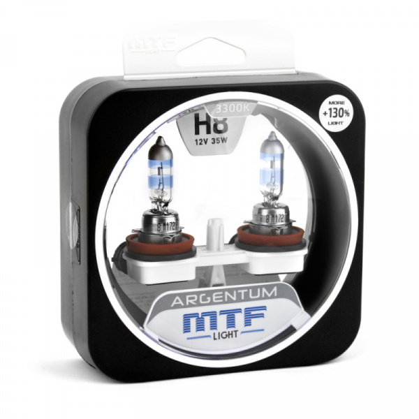 ��������� 12V H8 35W 3300K ARGENTUM+130% (�-�) H3A1208 MTF